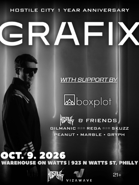 Hostile City 1 Year Birthday Bash ft: GRAFIX
