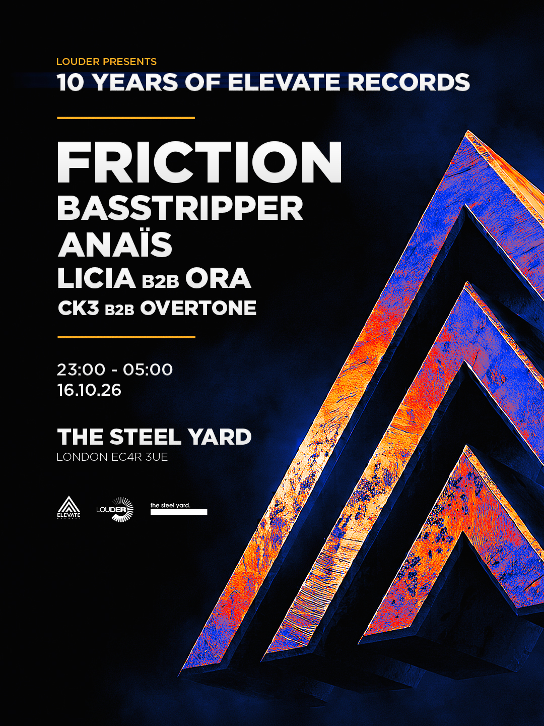 10 Years of Elevate - London - Friction, Basstripper