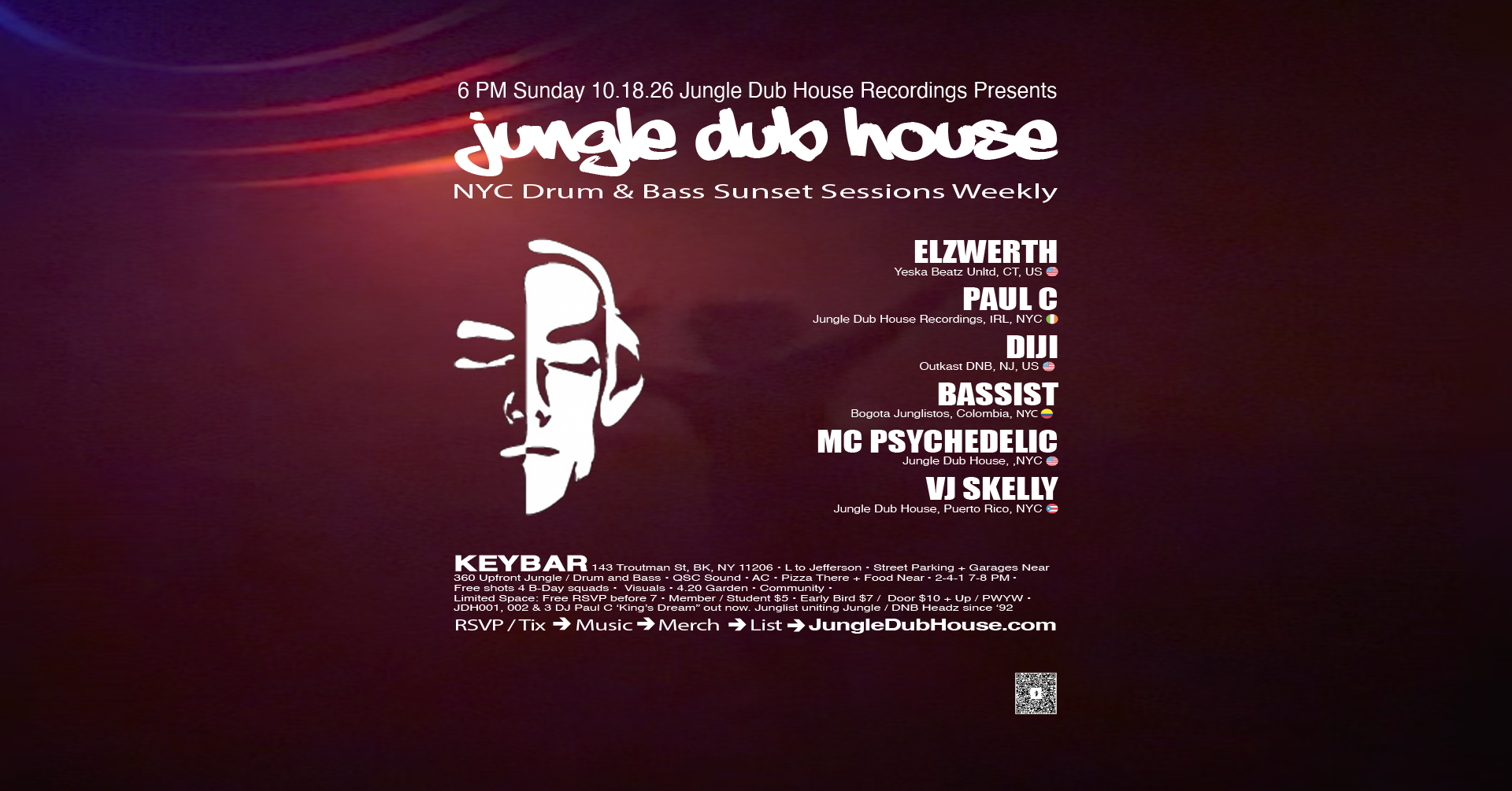 JUNGLE DUB HOUSE Recordings: NYC Drum & Bass Sunset Sessions Weekly
