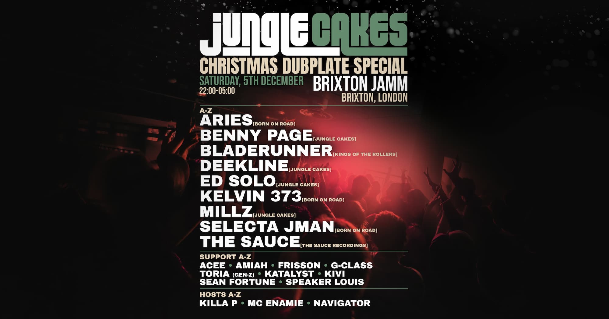 Jungle Cakes brings its Christmas Dubplate Special to Brixton