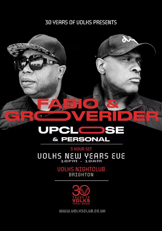 Fabio & Grooverider see in the New Year with a three-hour set at Volks