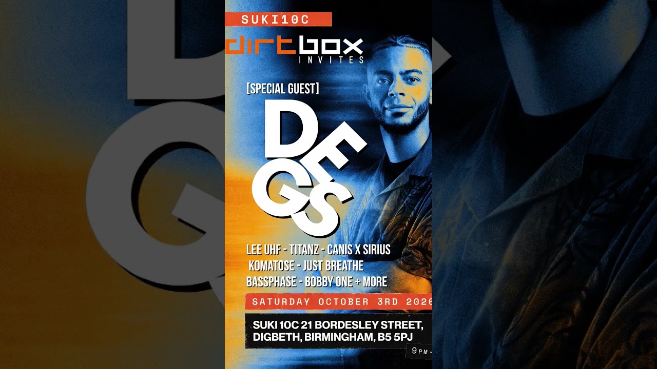 Degs lands in Birmingham October 3rd. tickets in description